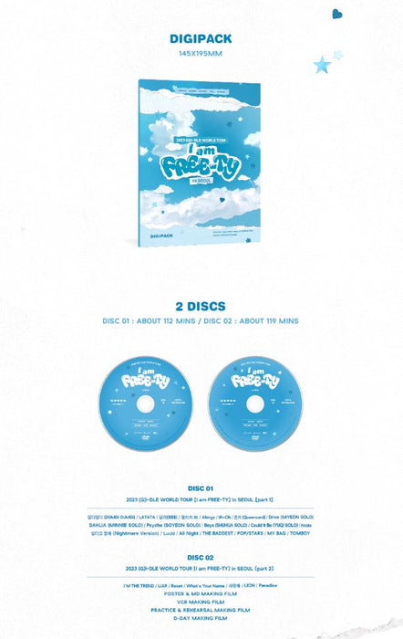 (G)I-DLE - 2023 WORLD TOUR 'I am FREE-TY' IN SEOUL (DVD) Nolae