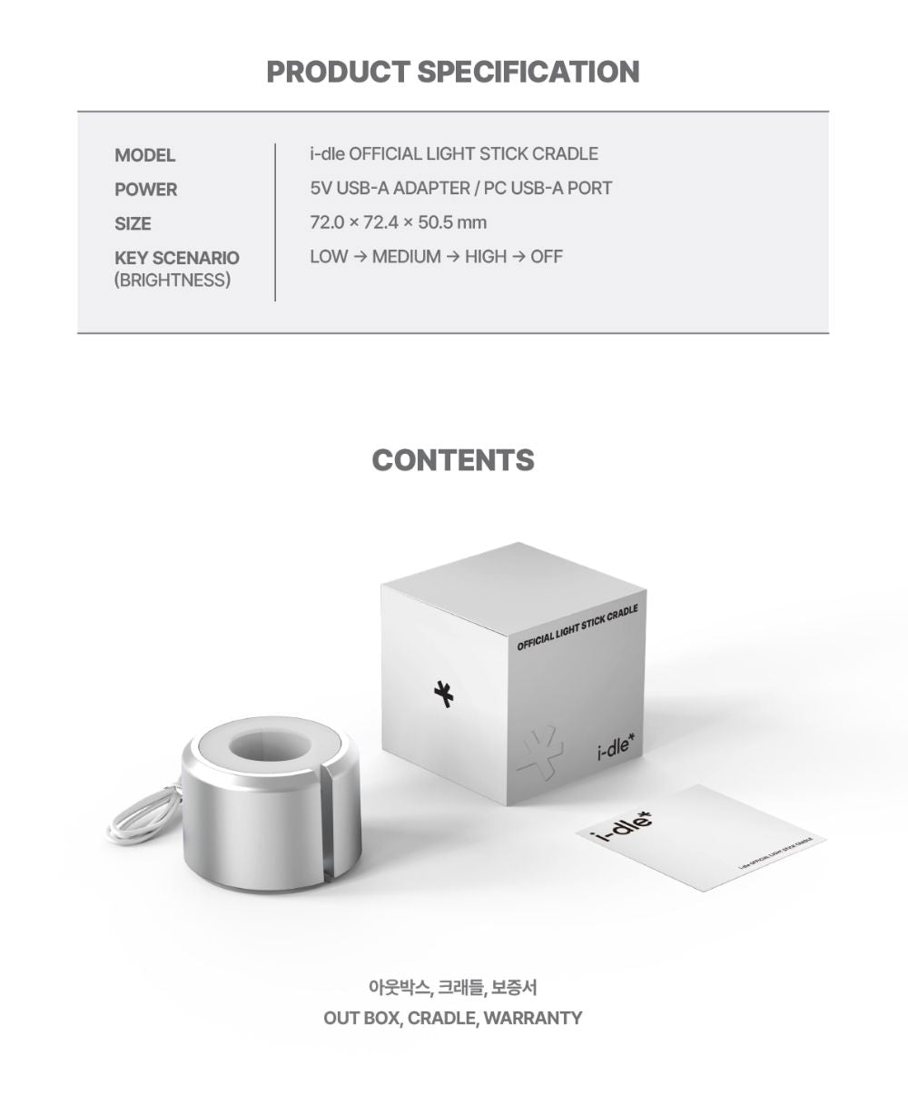 I-DLE - OFFICIAL LIGHT STICK VER. 3 CRADLE Nolae