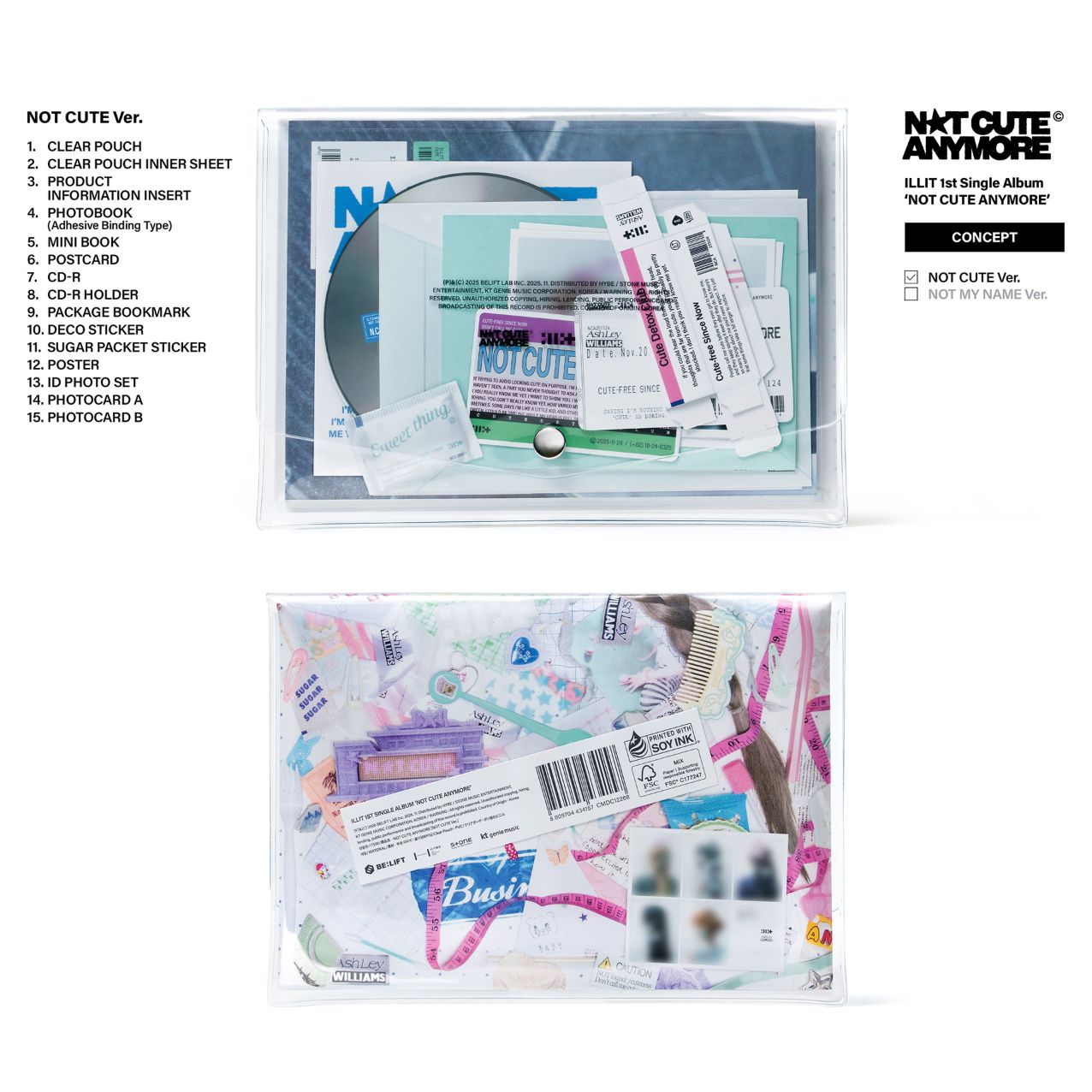 ILLIT Not Cute Anymoreユニバ ラキドロ 新品コンプ① ILLIT - NOT CUTE ANYMORE