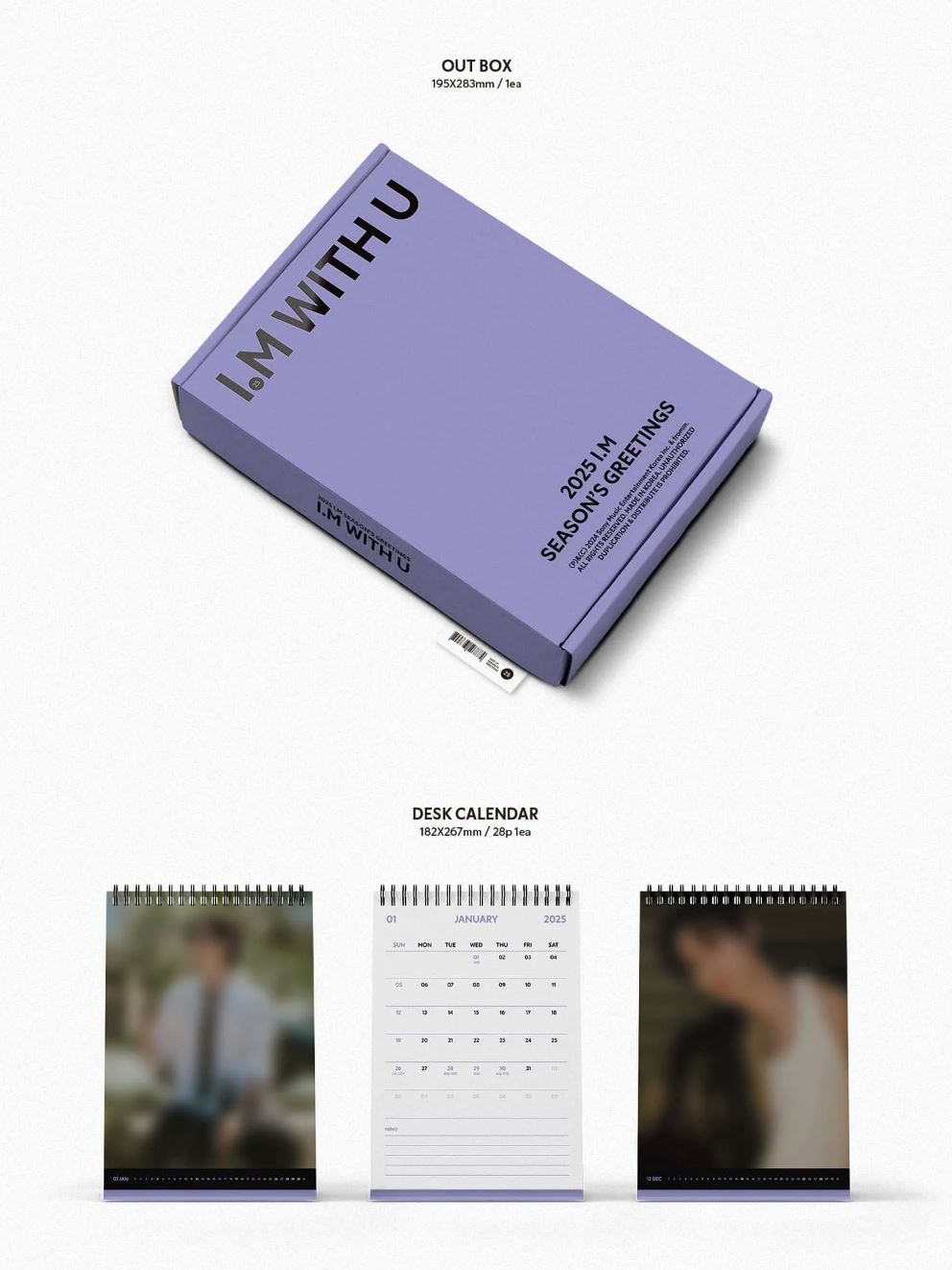 I.M (MONSTA X) - 2025 SEASON'S GREETINGS (I.M WITH U) + fromm Photocard Nolae