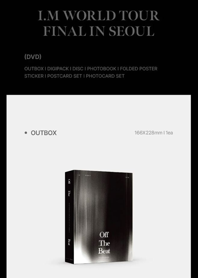 I.M (MONSTA X) - WORLD TOUR 'OFF THE BEAT' FINAL IN SEOUL (DVD & BLU-R