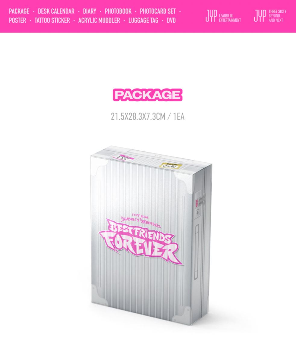 ITZY - 2024 Season’s Greetings (Best Friends Forever) + JYP Shop Gift Nolae