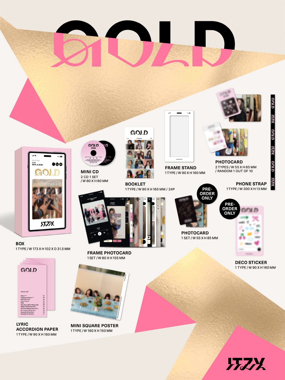 ITZY - GOLD (PHONE BOX VER.) Nolae