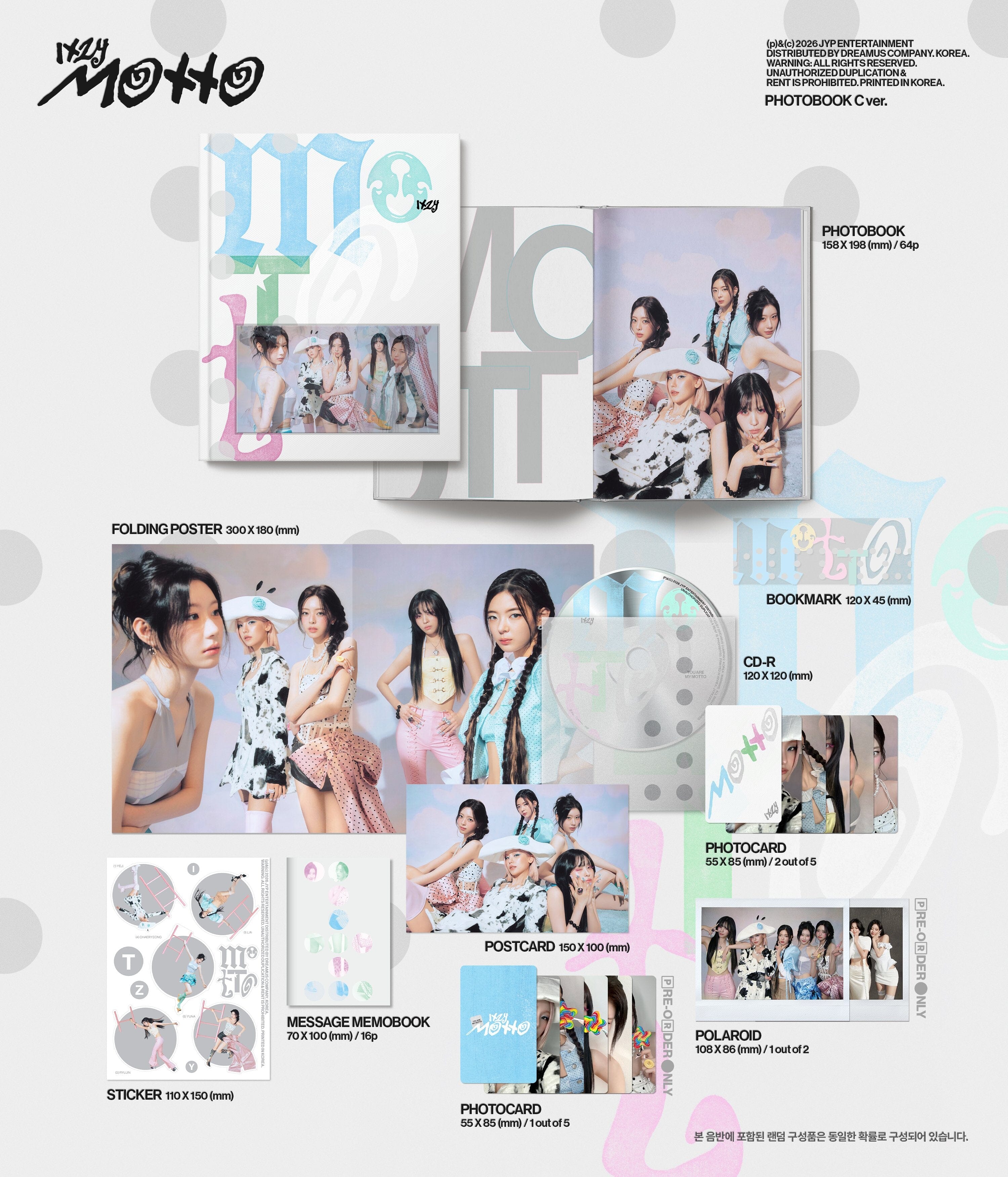 ITZY - MOTTO (PHOTOBOOK VER.) + FANS SHOP Gift