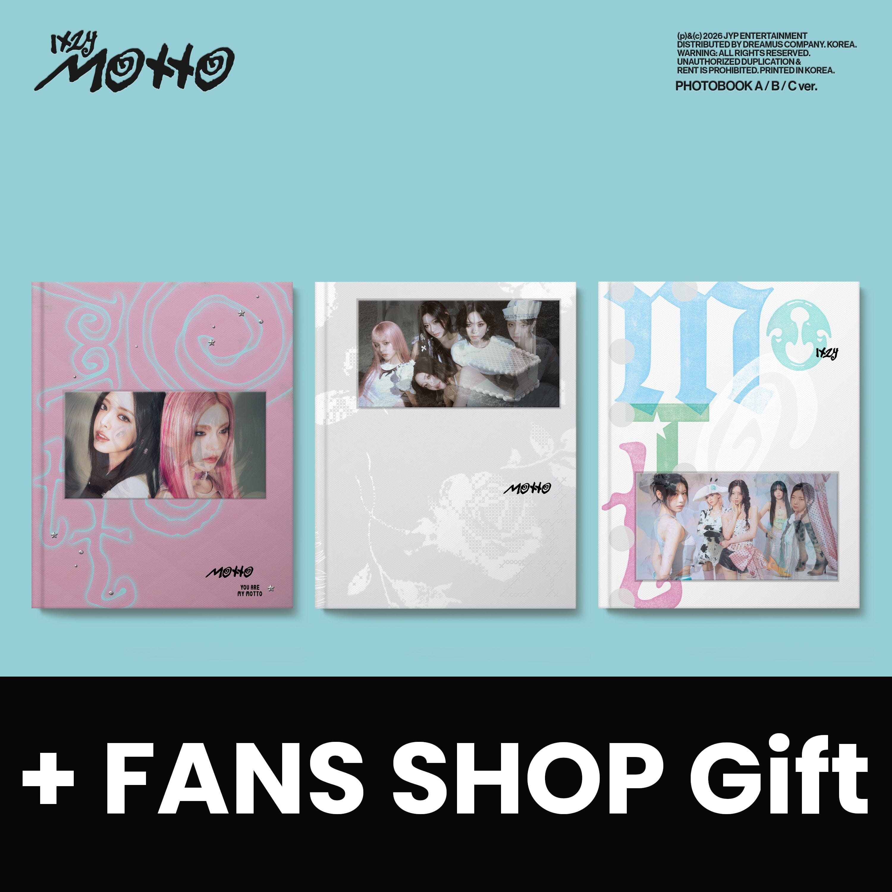 ITZY - MOTTO (PHOTOBOOK VER.) + FANS SHOP Gift