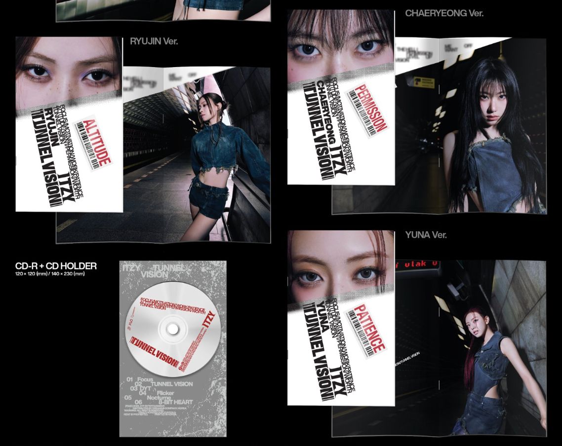 ITZY - TUNNEL VISION (MEMBER VER.) + FANS SHOP Photocard Nolae