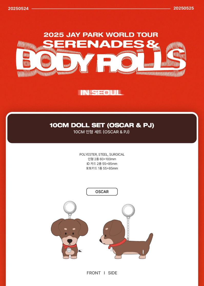 JAY PARK - 10CM DOLL (2025 WORLD TOUR 'SERENADES & BODY