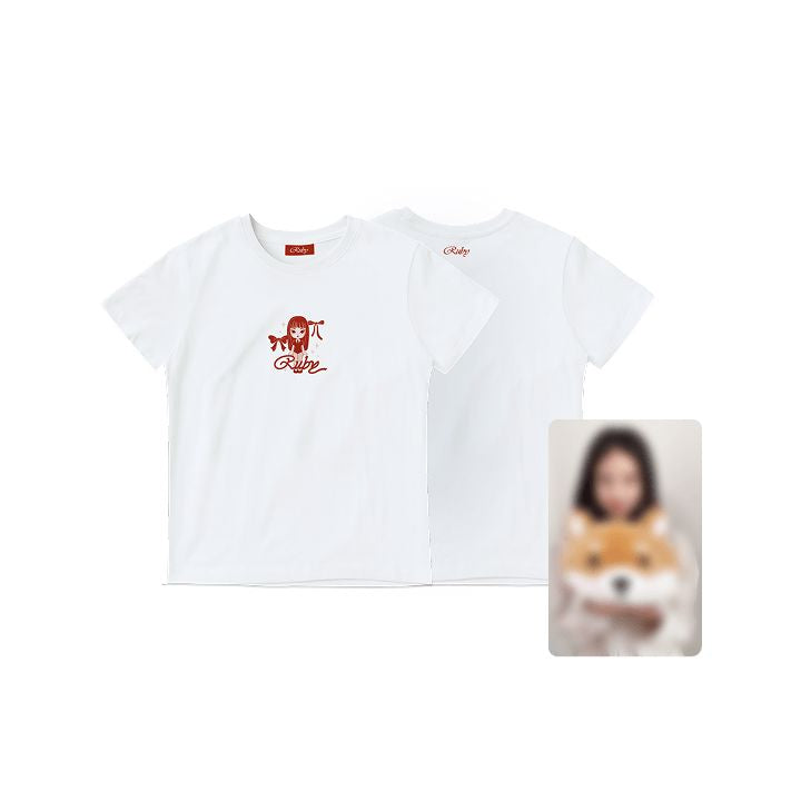 JENNIE (BLACKPINK) - SHORT SLEEVE T-SHIRT + Weverse Gift ('RUBY' MD) Nolae