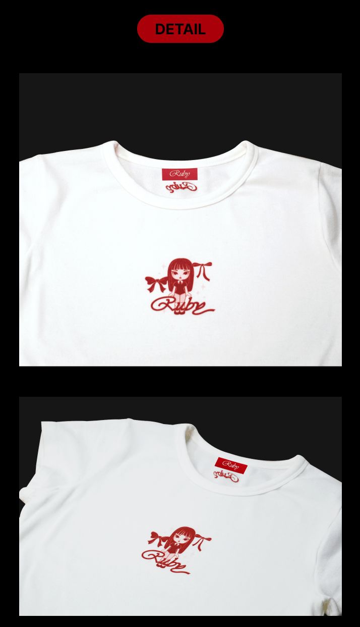 JENNIE (BLACKPINK) - SHORT SLEEVE T-SHIRT + Weverse Gift ('RUBY' MD) Nolae