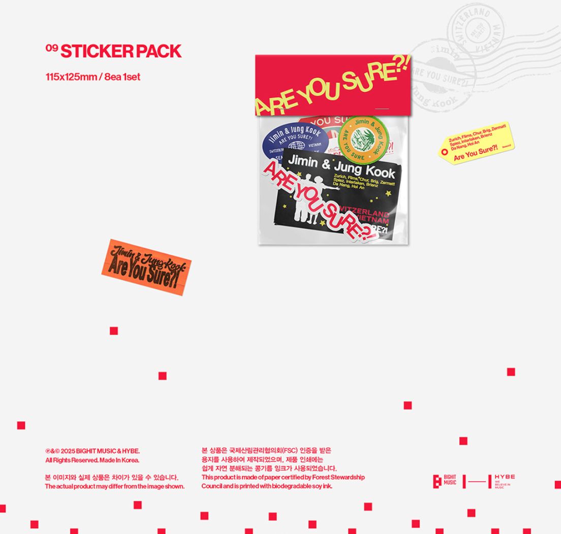 JIMIN X JUNGKOOK (BTS) - ARE YOU SURE?! SEASON2 (PHOTOBOOK) + Weverse Gift Nolae