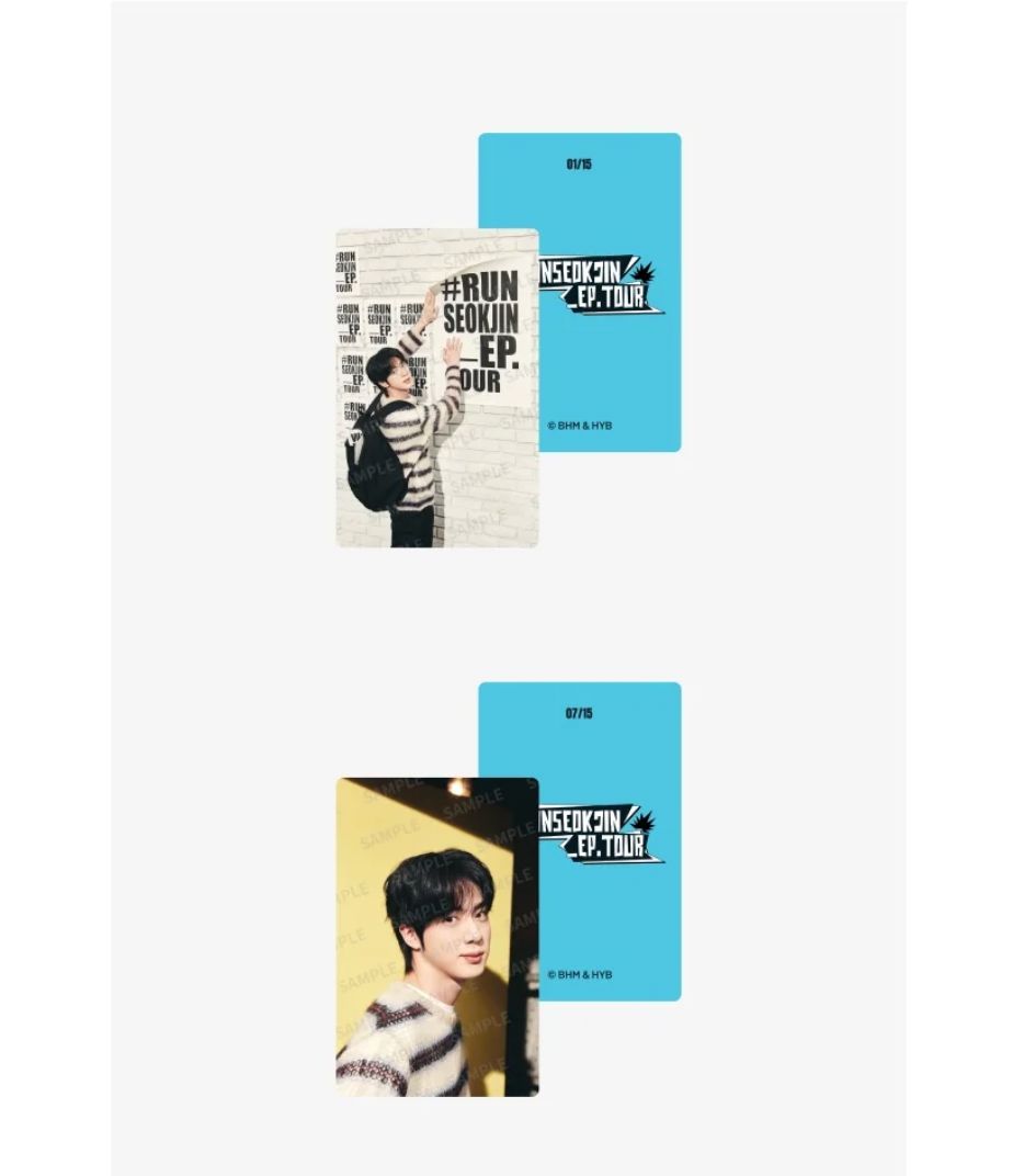 JIN (BTS) - MINI PHOTO CARD SET (RUNSEOKJIN OFFICIAL MD) Nolae