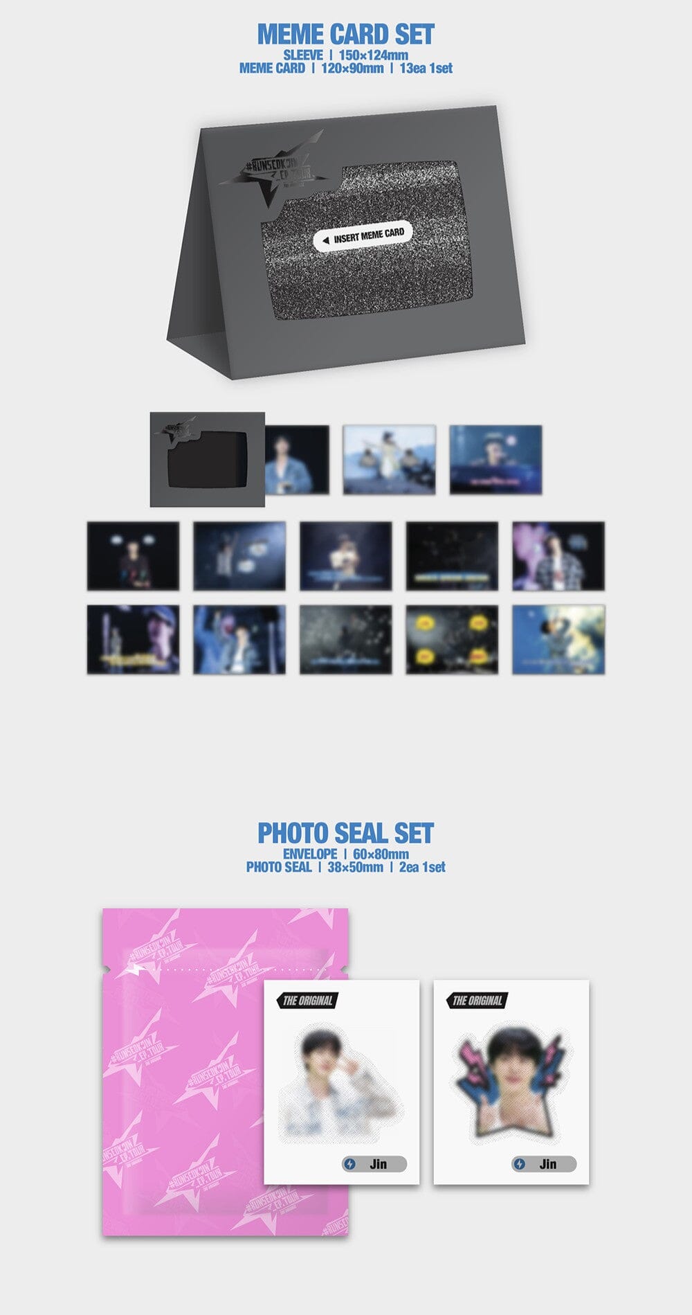 JIN (BTS) - [#RUNSEOKJIN_EP.TOUR IN GOYANG] THE ORIGINAL (SET) + WEVERSE GIFT Nolae