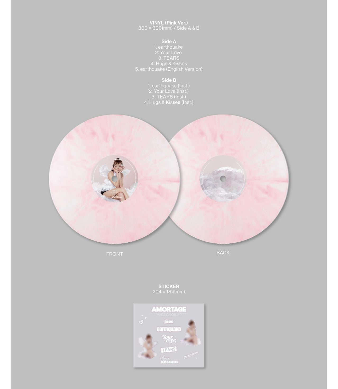 JISOO (BLACKPINK) - AMORTAGE (VINYL VER.) Nolae