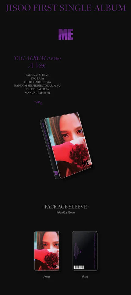 JISOO - FIRST SINGLE ALBUM [ME] YG TAG ALBUM (LP Ver.) Nolae