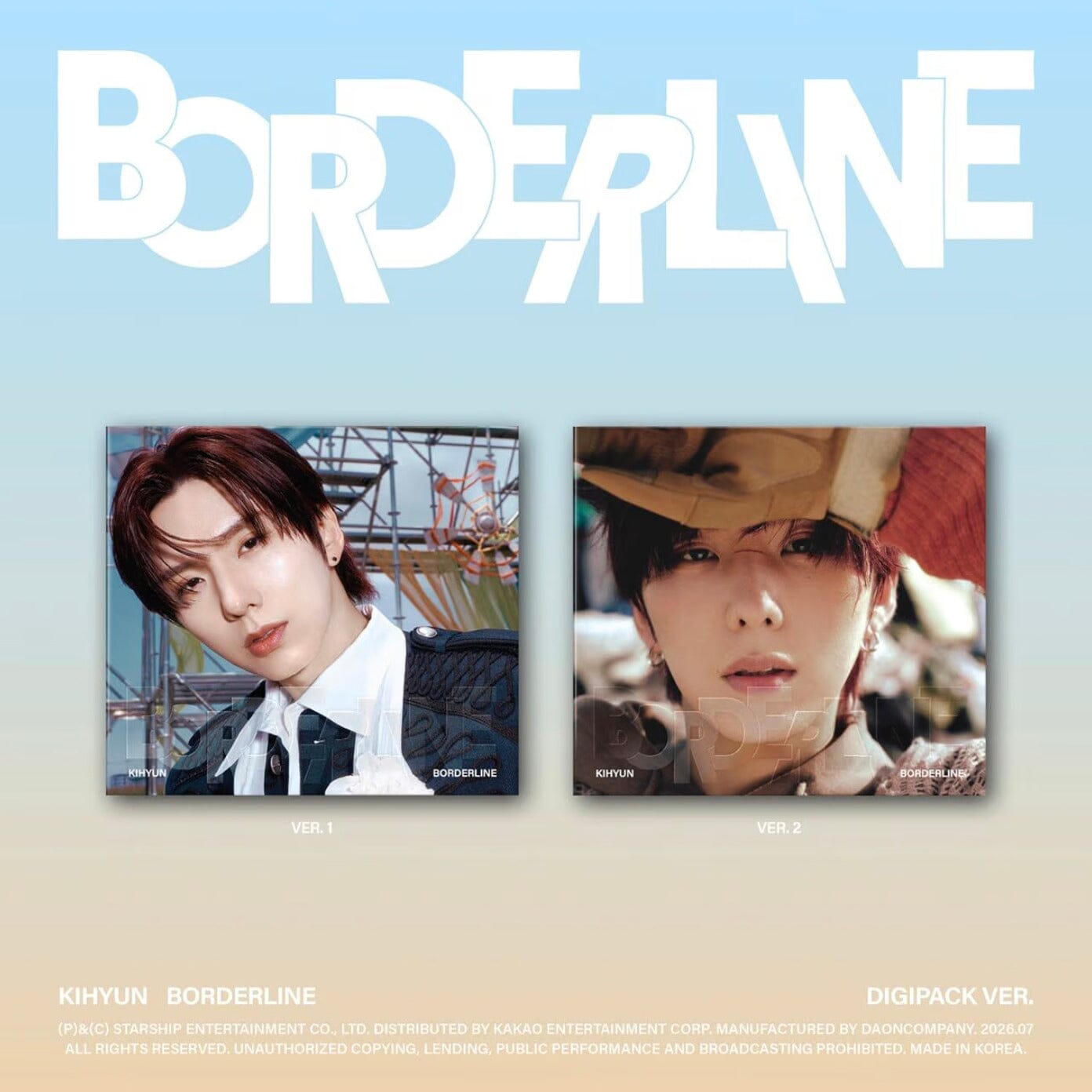 KIHYUN (MONSTA X) - BORDERLINE (DIGIPACK VER.) Nolae
