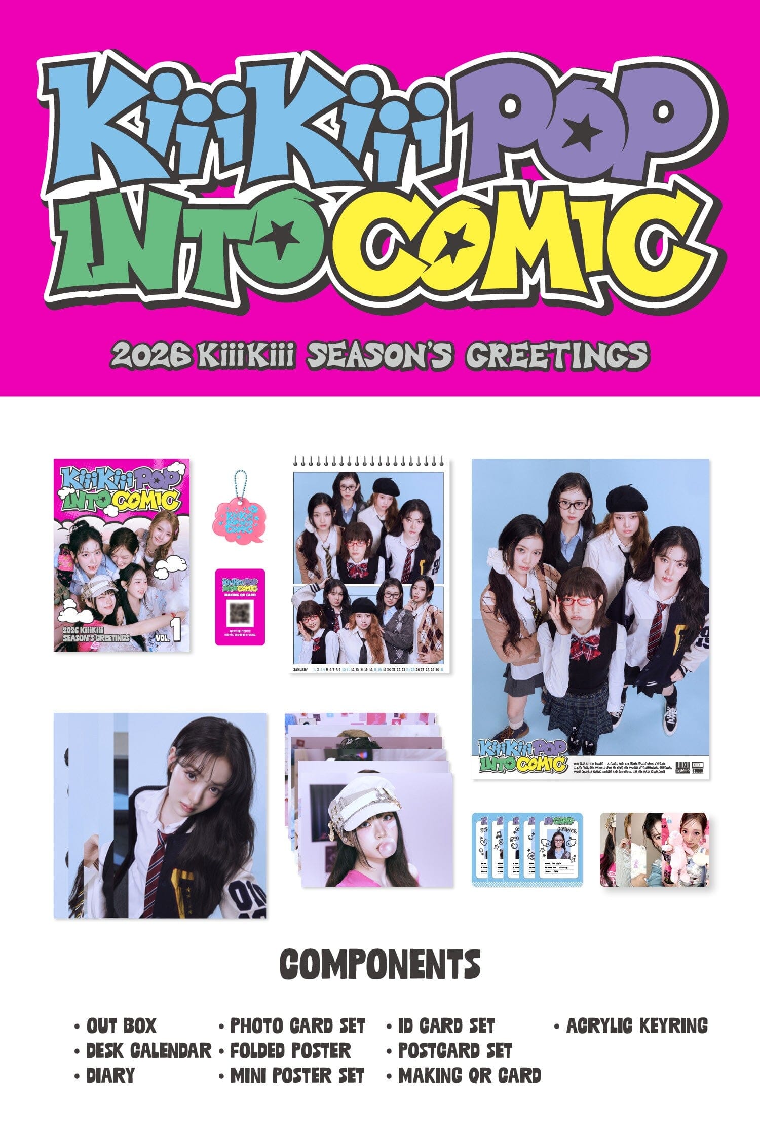 KiiiKiii - 2026 SEASON'S GREETINGS + POB STARSHIP SQUARE PHOTOCARD