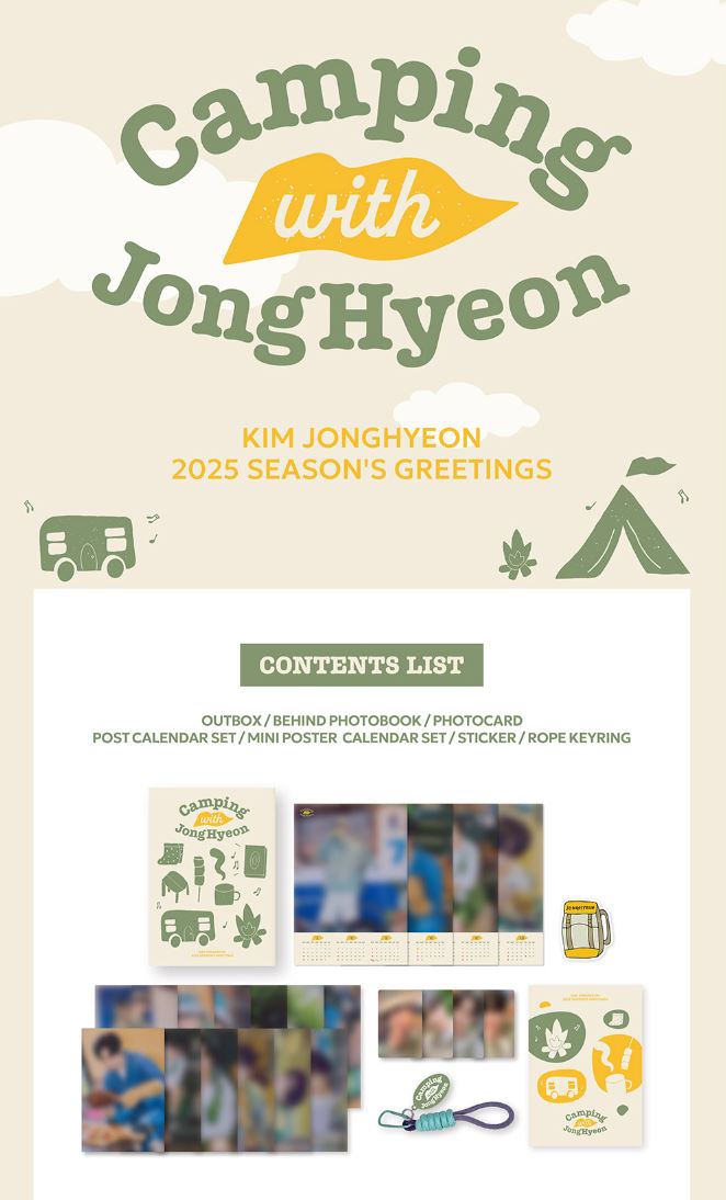 KIM JONGHYEON - 2025 SEASON'S GREETINGS (CAMPING WITH JONGHYEON) Nolae