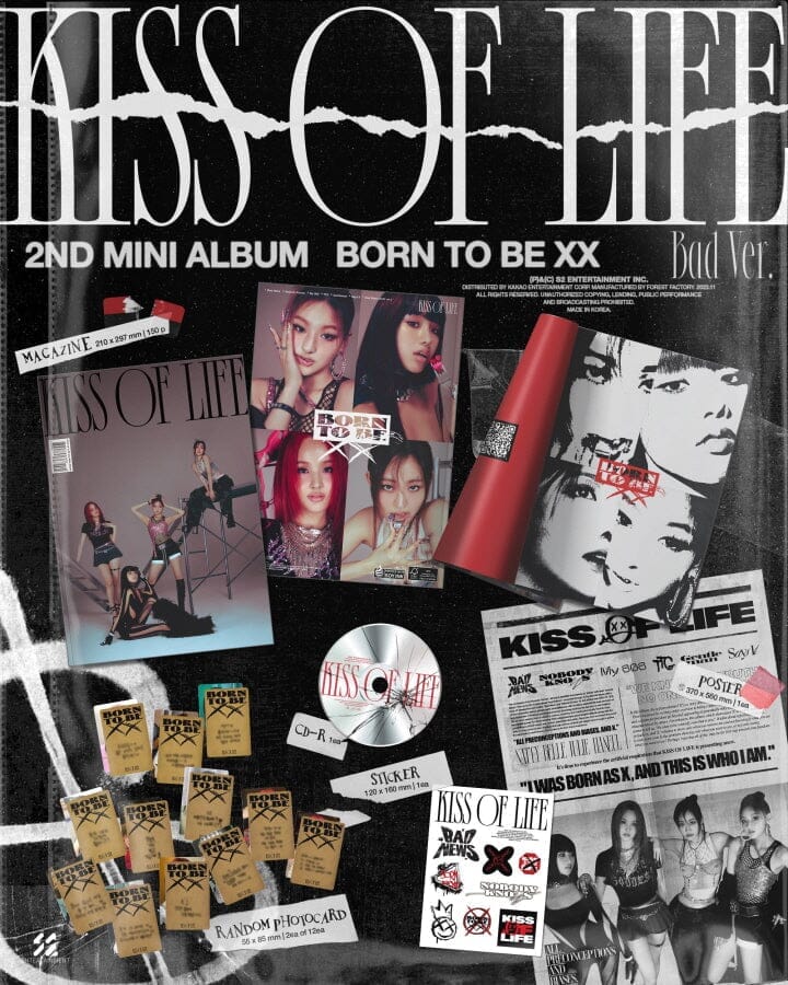 KISS OF LIFE - BORN TO BE XX (2ND MINI ALBUM) SIGNED Nolae