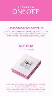 LE SSERAFIM - 'ON-OFF' 22-23 SET + Weverse Gift Nolae