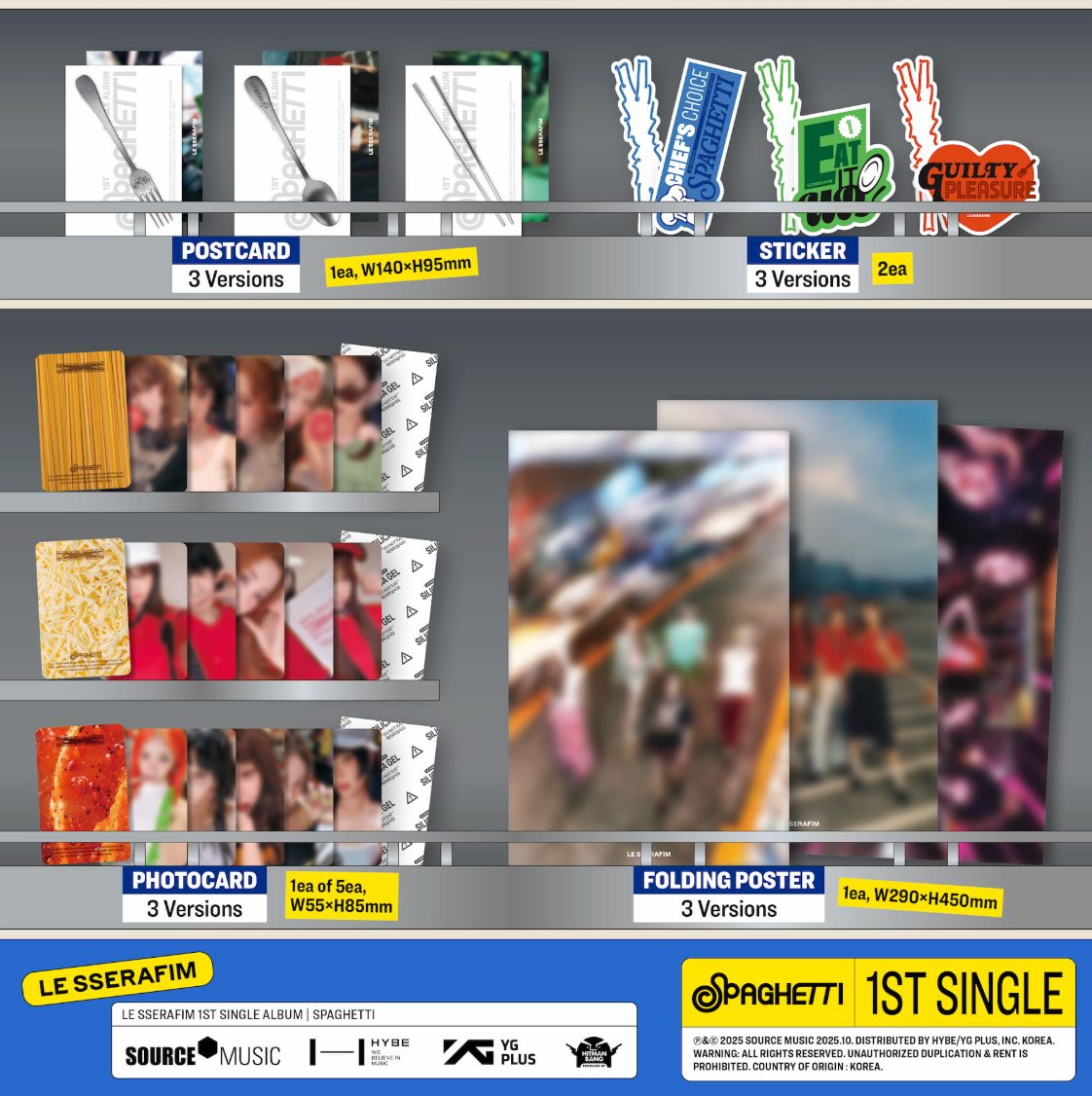 LE SSERAFIM - SPAGHETTI + Soundwave Gift Nolae