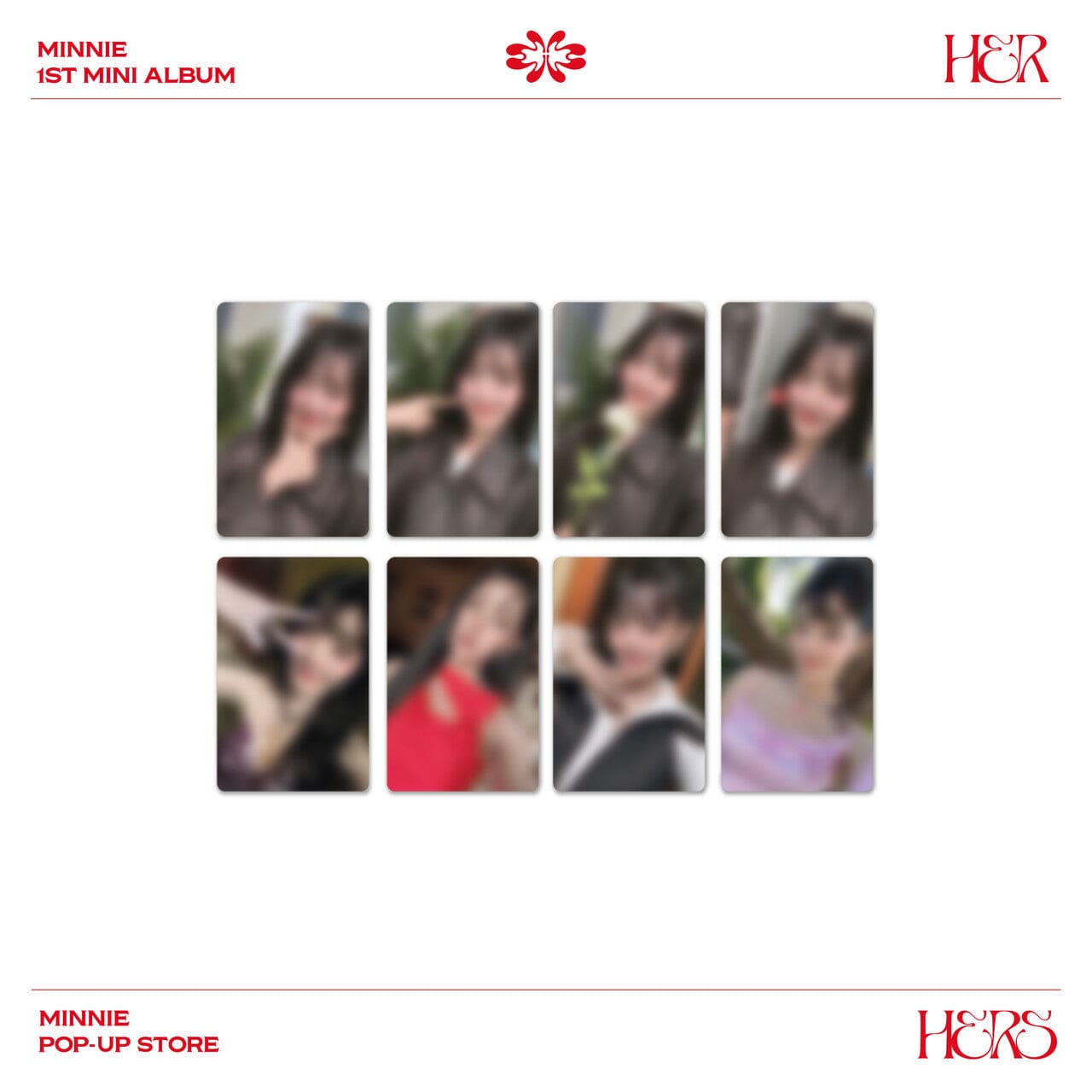 MINNIE ((G)I-DLE) - PHOTOCARD & POLAROID SET (POP-UP STORE 'HERS' MD) Nolae