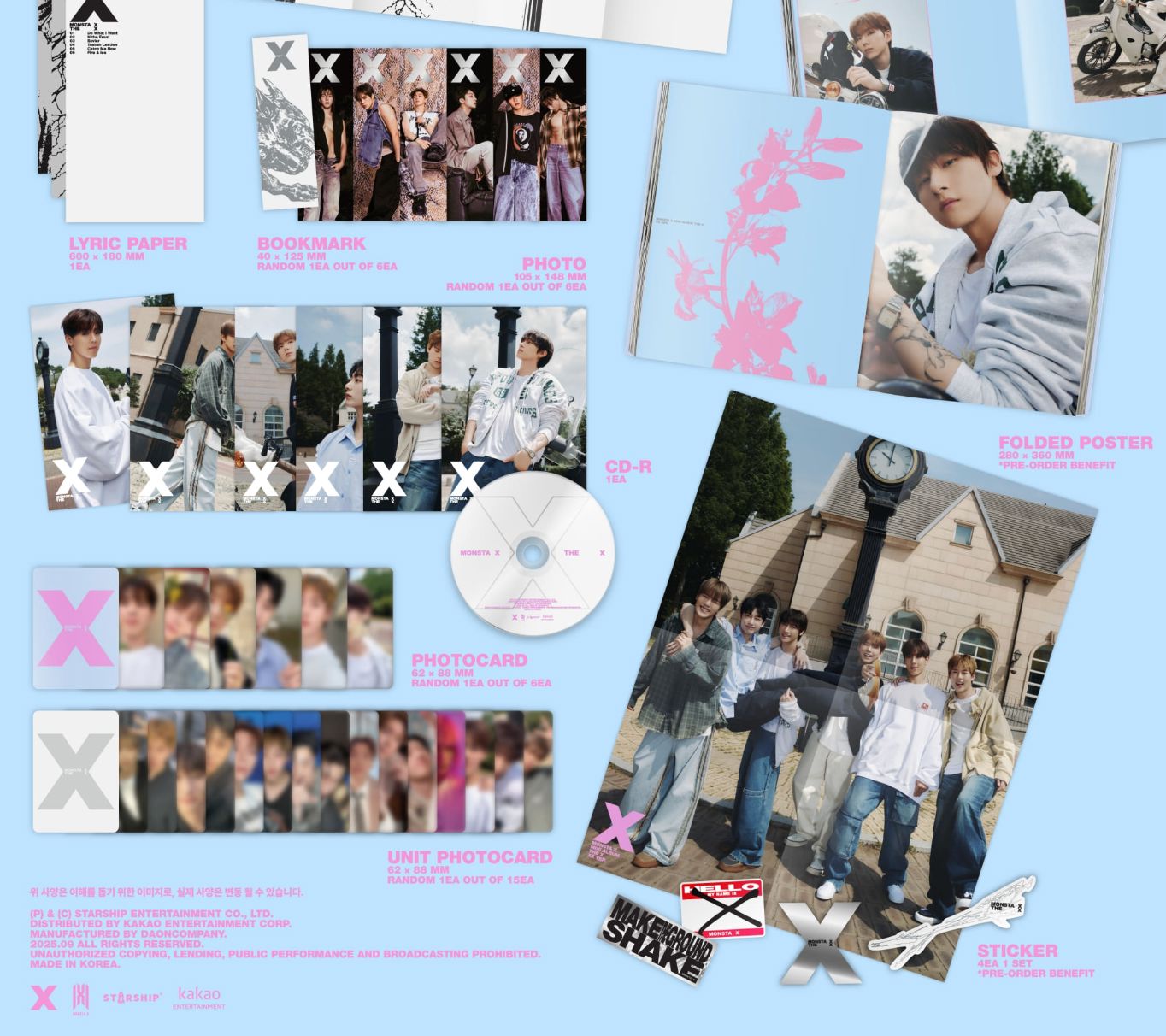 MONSTA X - THE X + Apple Music Photocard