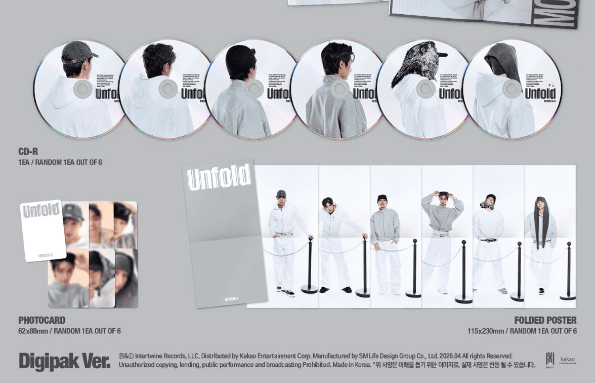 MONSTA X - UNFOLD (DIGIPACK VER.) Nolae