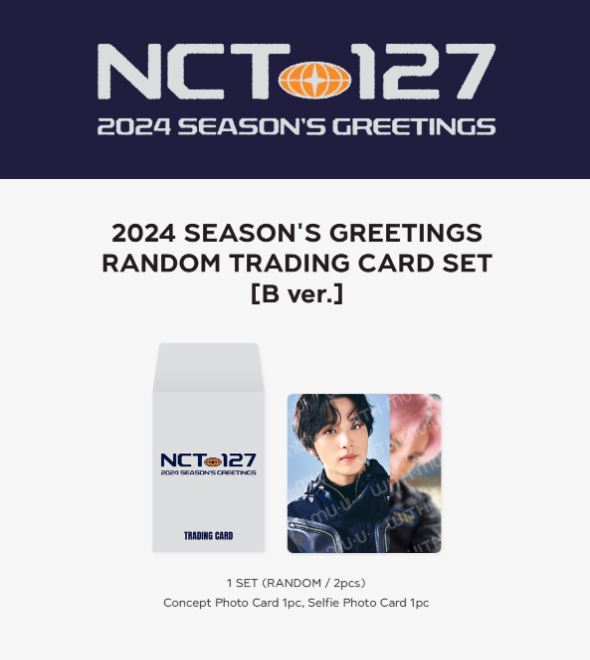 NCT 127 - RANDOM TRADING CARD SET (2024 SEASON'S GREETINGS OFFICIAL MD) Nolae