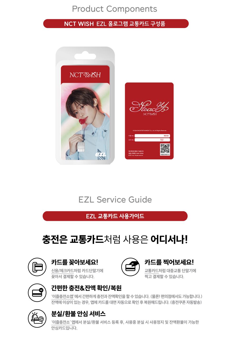 NCT WISH - EZL TRANSPORTATION CARD (STEADY) Nolae