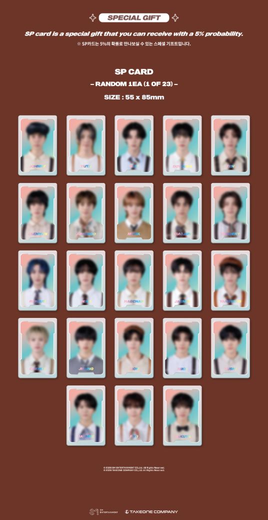 NCT ZONE - COUPON CARD (GENTLE MAN VER.)