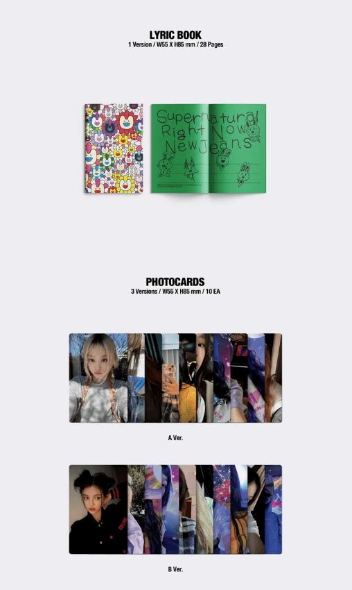 NEWJEANS - SUPERNATURAL (WEVERSE ALBUMS VER.) SET + Weverse Gift Nolae