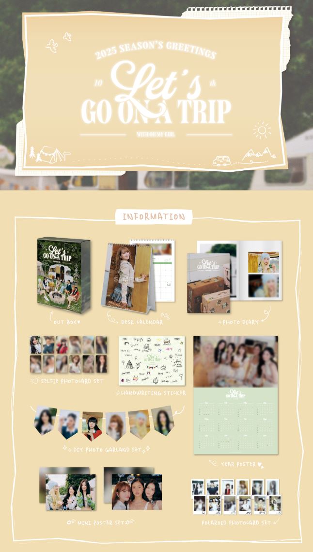 OH MY GIRL - 2025 SEASON'S GREETINGS (LET'S GO ON A TRIP) Nolae