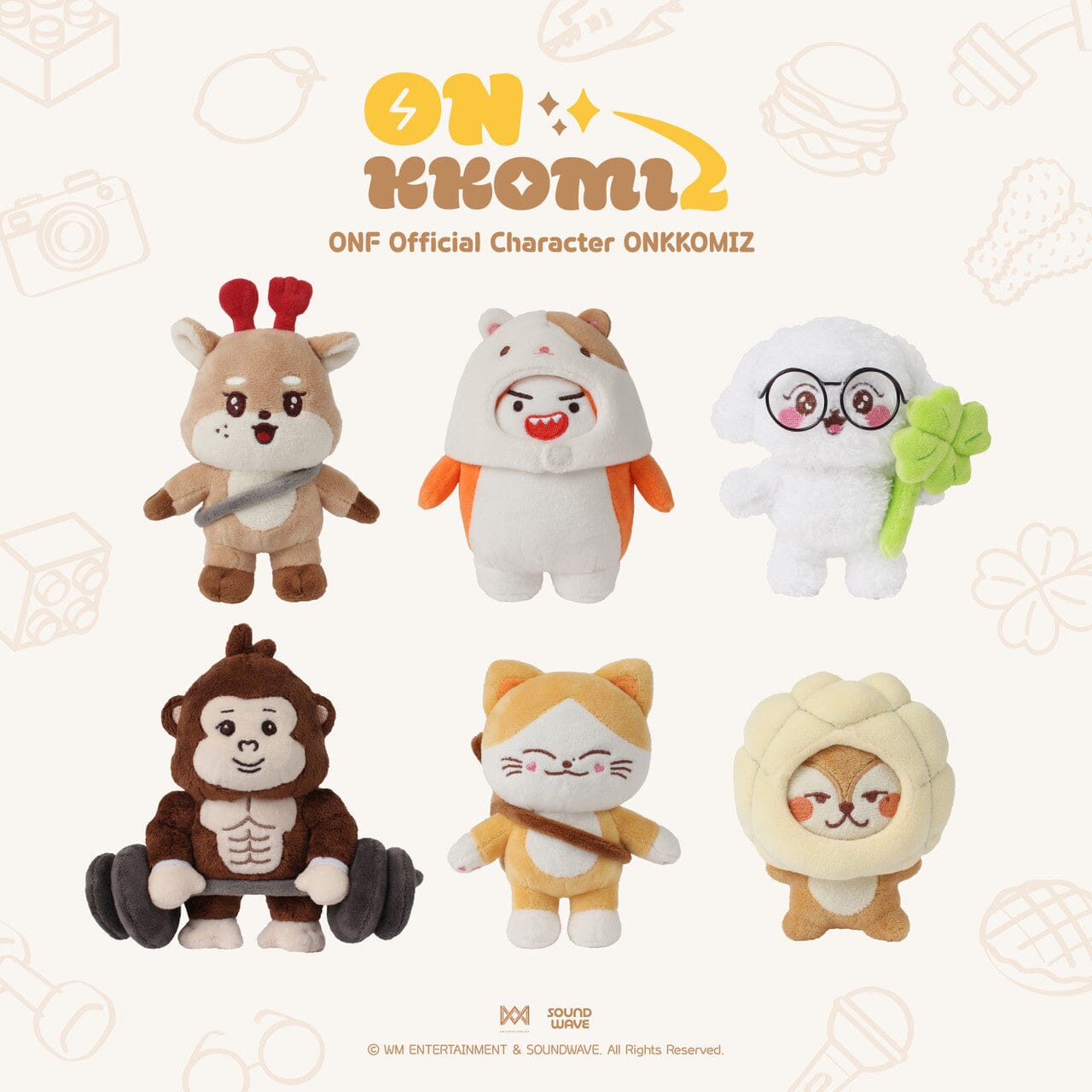 ONF - OFFICIAL CHARACTER 'ONKKOMIZ' PLUSH DOLL Nolae