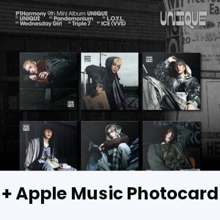P1HARMONY - UNIQUE (COMPACT VER.) + Apple Music Photocard Nolae
