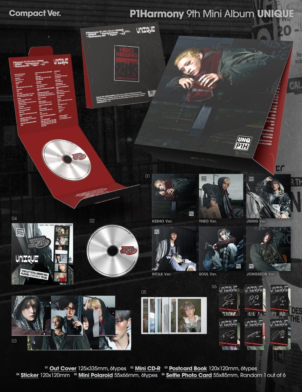 P1HARMONY - UNIQUE (COMPACT VER.) Nolae