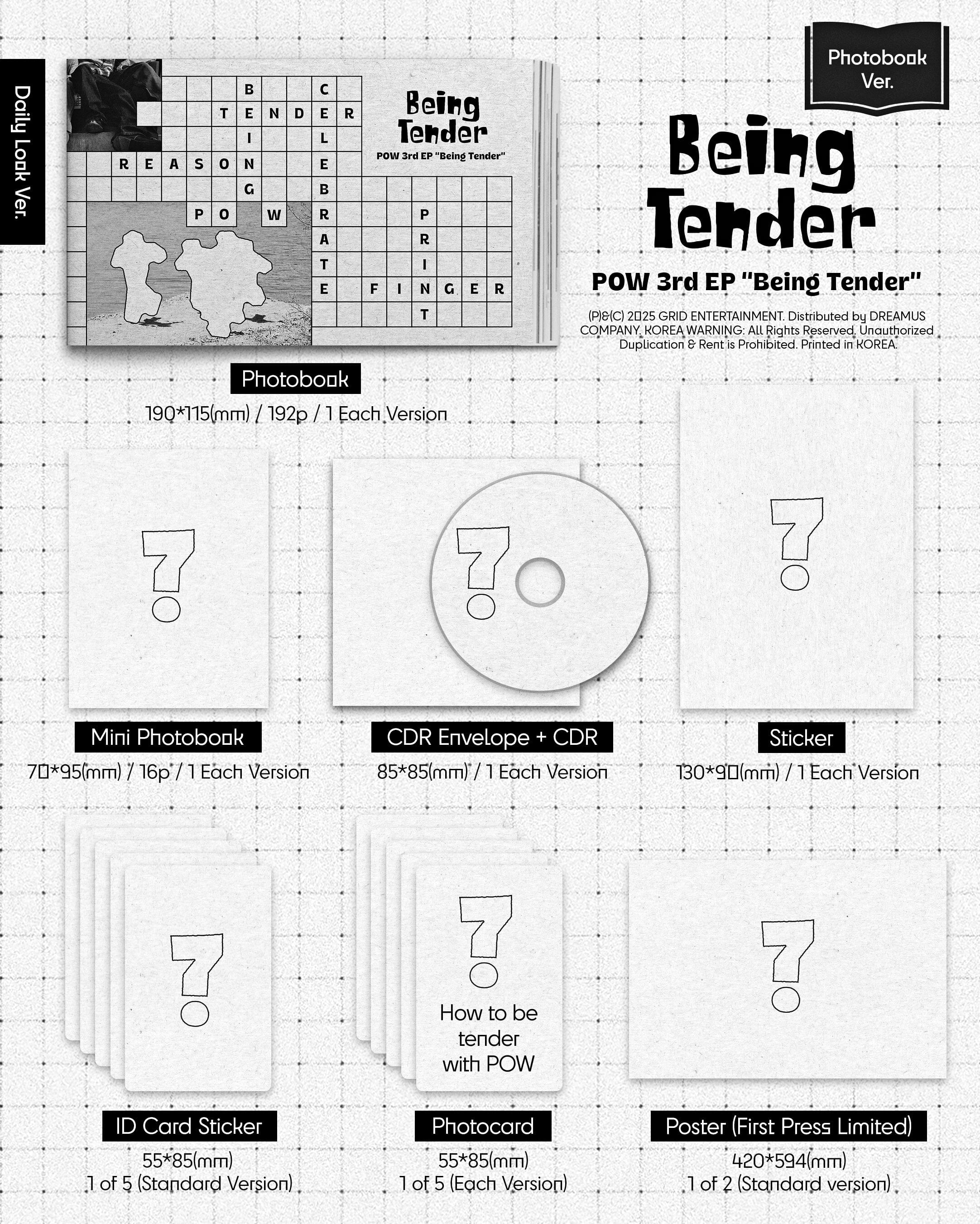 POW - BEING TENDER (PHOTOBOOK VER.) Nolae