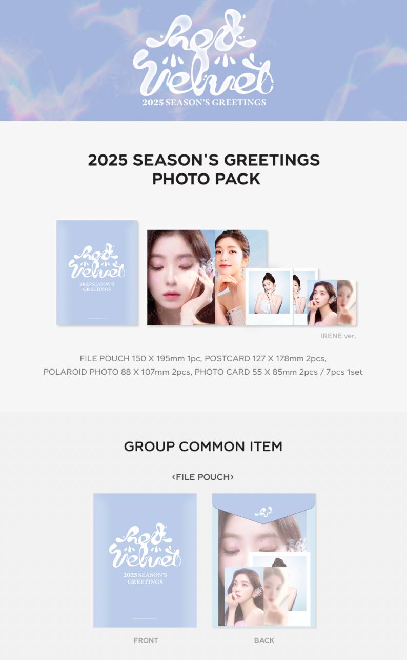 RED VELVET - 2025 SM ARTIST SEASON’S GREETINGS OFFICIAL MD Nolae