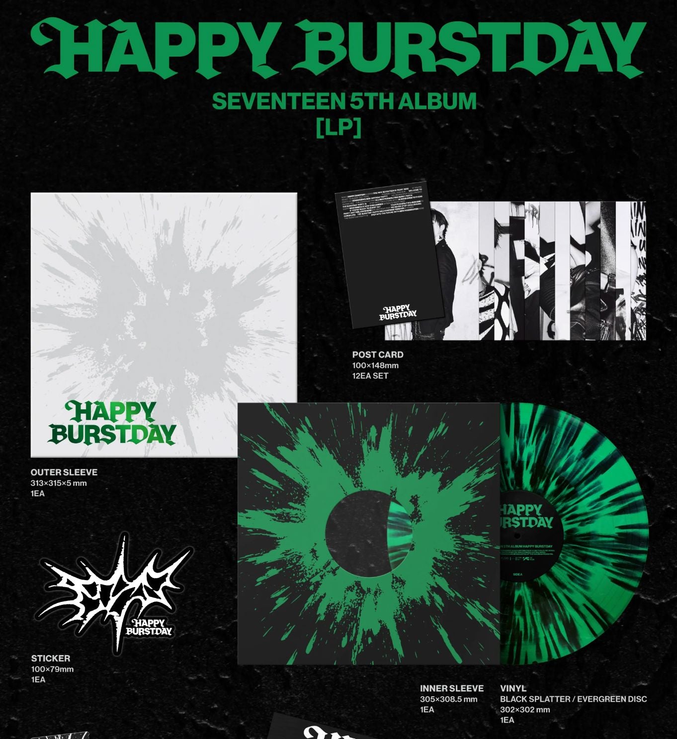 SEVENTEEN Album Happy Burstdays C×M セット SEVENTEEN - HAPPY BURSTDAY (KiT Ver.) – K Stars