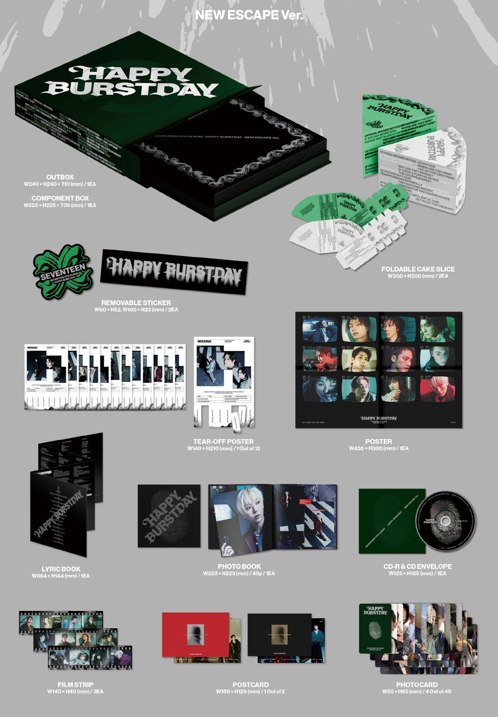SEVENTEEN - HAPPY BURSTDAY + Makestar Gift Nolae