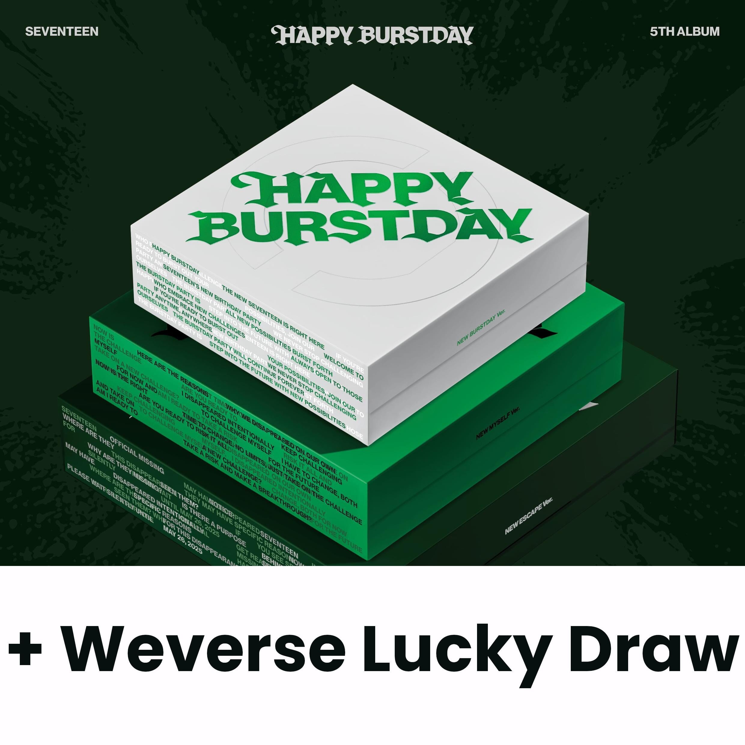 SEVENTEEN - HAPPY BURSTDAY + Weverse Lucky Draw Photocard Nolae