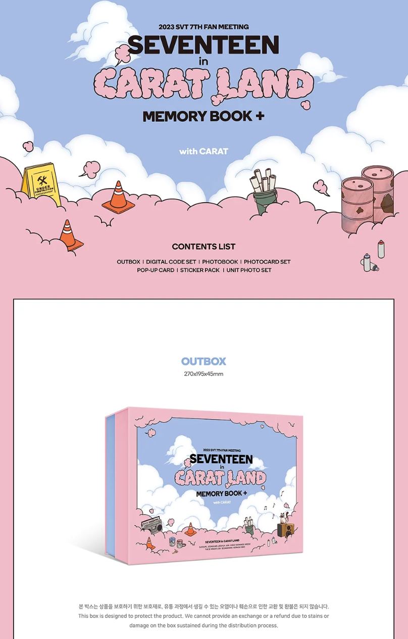 SEVENTEEN - SEVENTEEN in CARAT LAND (MEMORY BOOK + DIGITAL CODE) Nolae