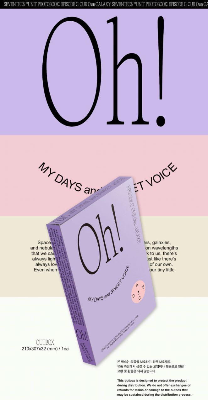 SEVENTEEN - UNIT PHOTOBOOK C & D (EPISODE: OH, MY DAYS AND SWEET VOICE) Nolae