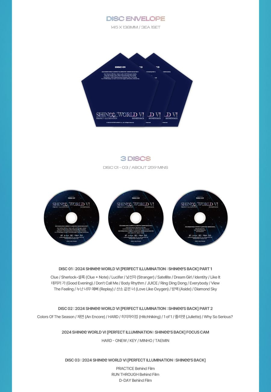 SHINEE - SHINEE WORLD VI : PERFECT ILLUMINATION SHINEE'S BACK (DVD & B