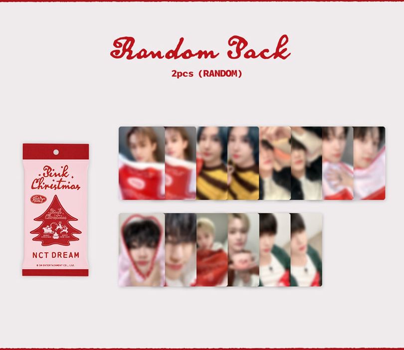 SM ARTISTS - PHOTO CARD RANDOM PACK (2024 PINK CHRISTMAS) Nolae