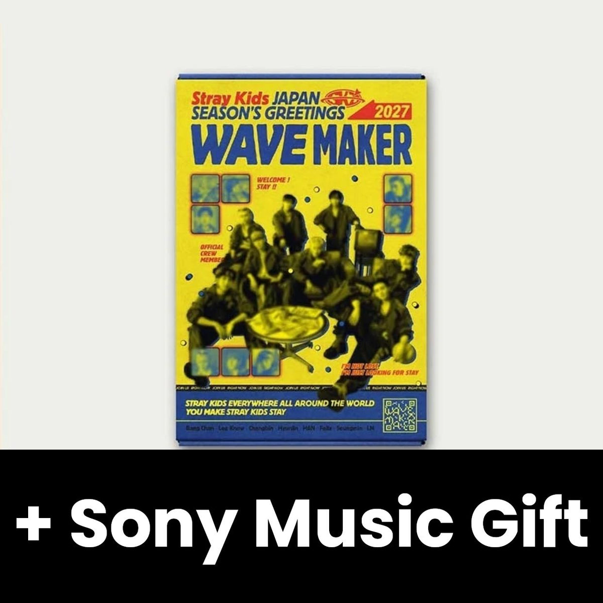 STRAY KIDS - 2027 JAPAN SEASON'S GREETINGS (WAVE MAKER) + Sony Music Gift Nolae