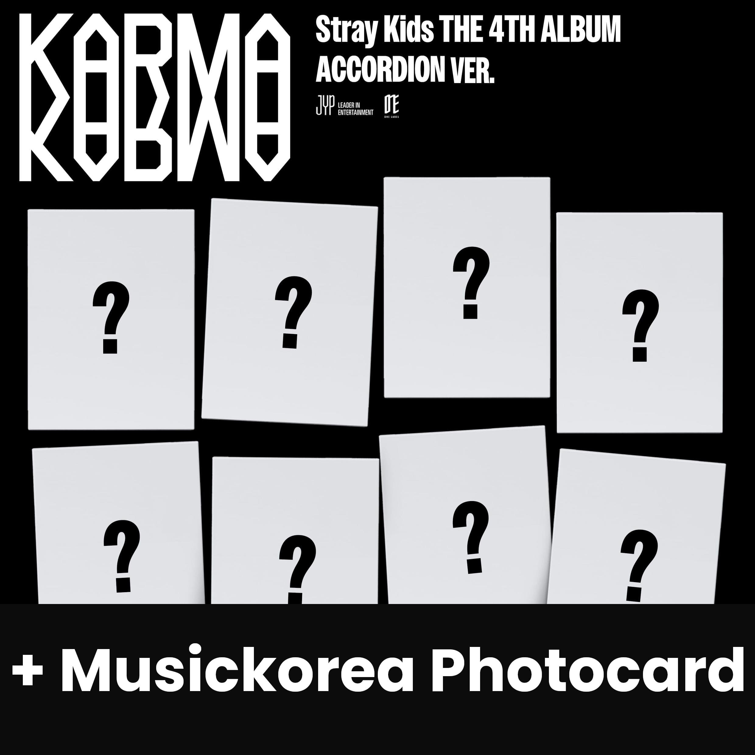 STRAY KIDS - KARMA (ACCORDION VER.) + Musickorea Photocard Nolae