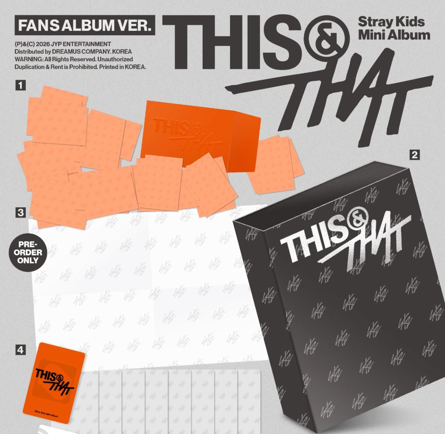 STRAY KIDS - THIS & THAT (FANS ALBUM VER.) + Dear My Muse Gift Nolae