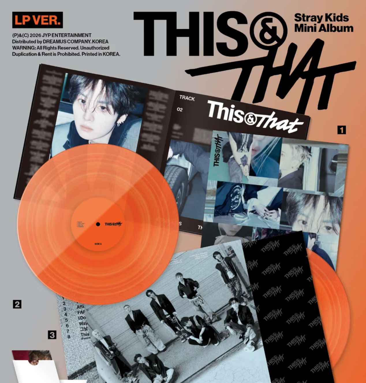 STRAY KIDS - THIS & THAT (LP VER.) (LIMITED) + FANS SHOP Gift Nolae