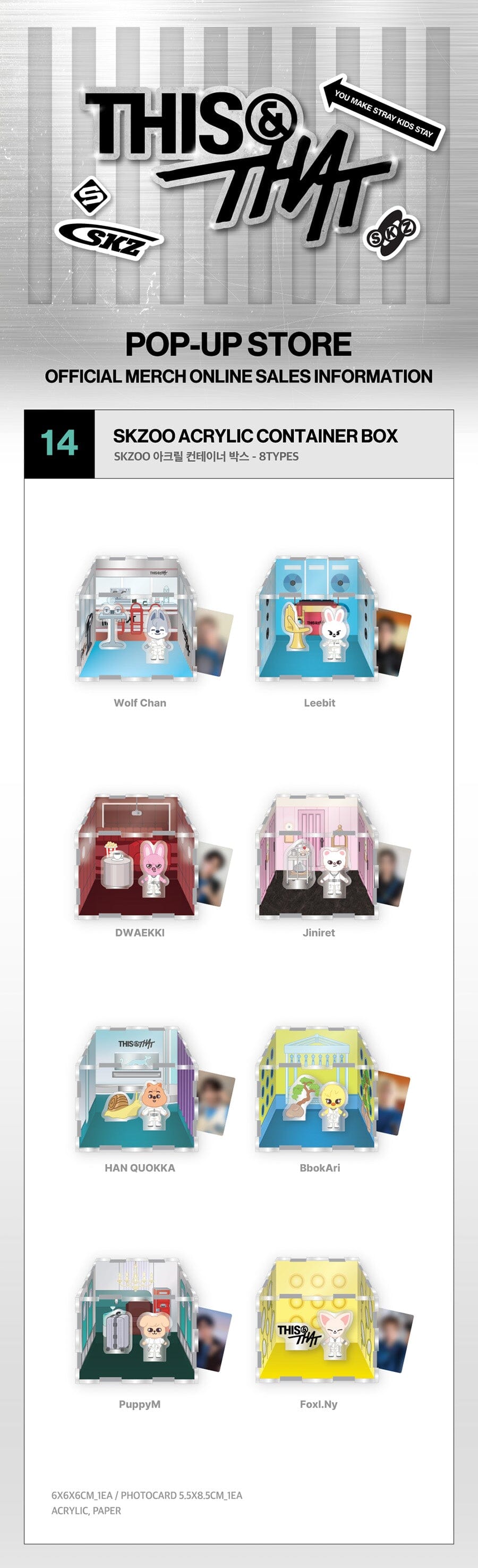 STRAY KIDS - [THIS & THAT] POP-UP STORE MD 1 WEEK - 4 Nolae