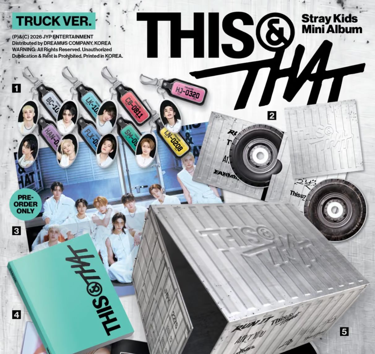 STRAY KIDS - THIS & THAT (TRUCK VER.) (LIMITED) + Soundwave Gift Nolae